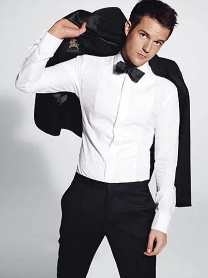 2009 Dancer Evening Shirt with Jacquard Plastron