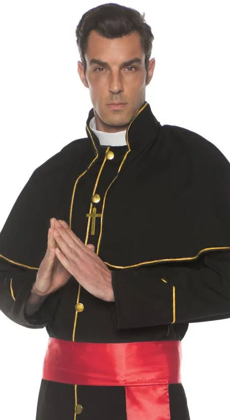 Catholic Priest Mens Plus Size Religious Costume
