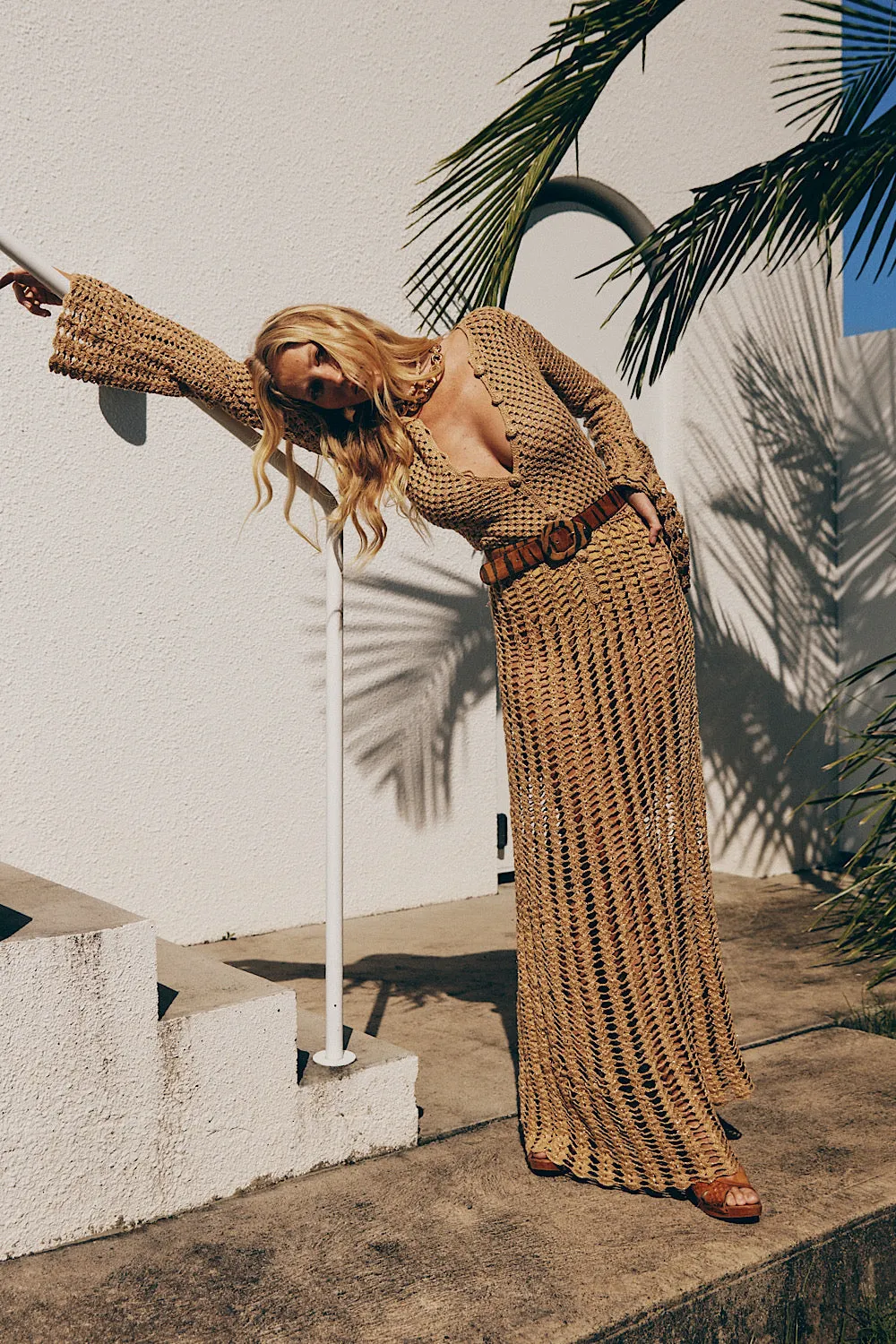 Chelsea Morning Crochet Maxi Dress