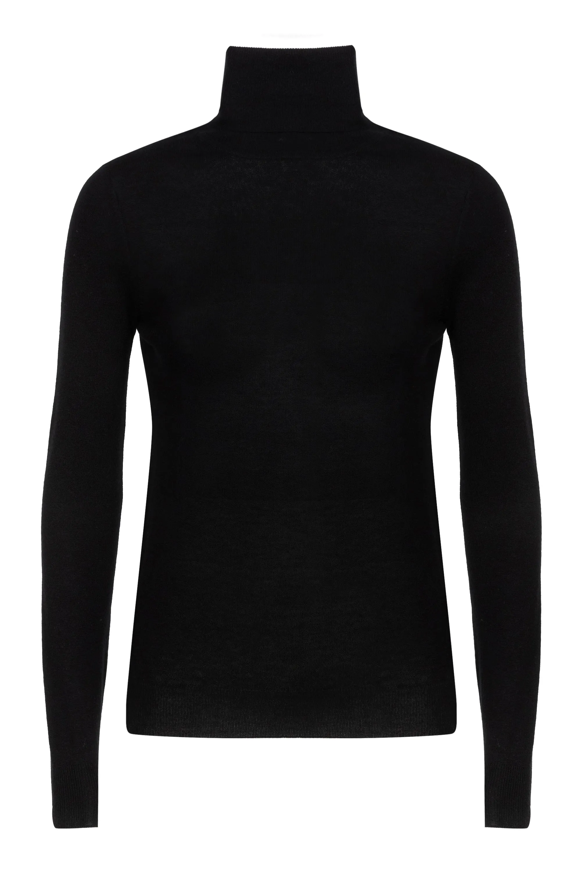 Frederica turtleneck knit | Black - Ultrafine merino-cashmere-silk blend
