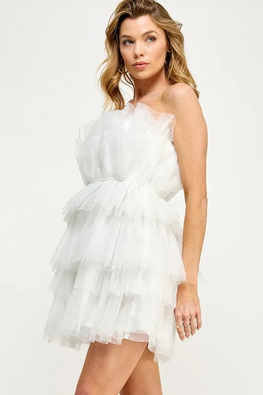 Katya Layered Tulle Mini Dress
