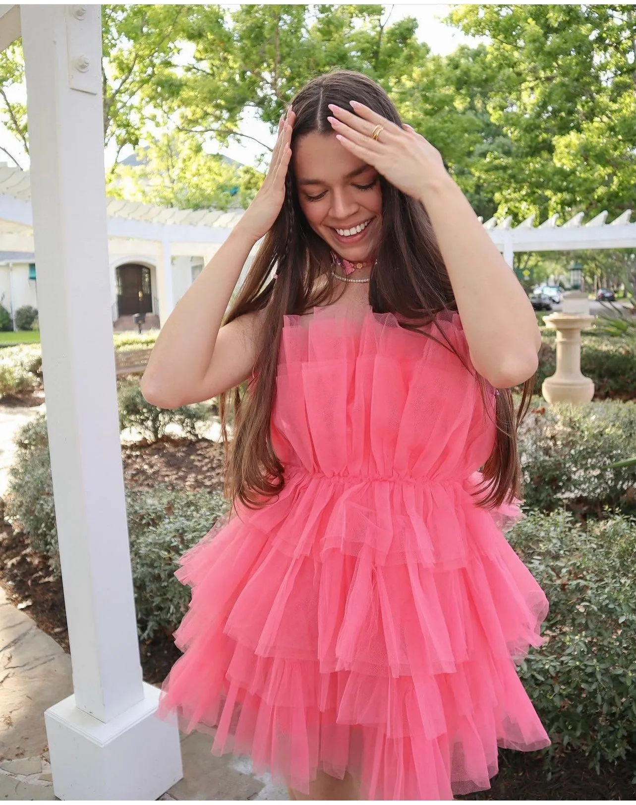 Katya Layered Tulle Mini Dress