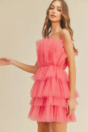Katya Layered Tulle Mini Dress