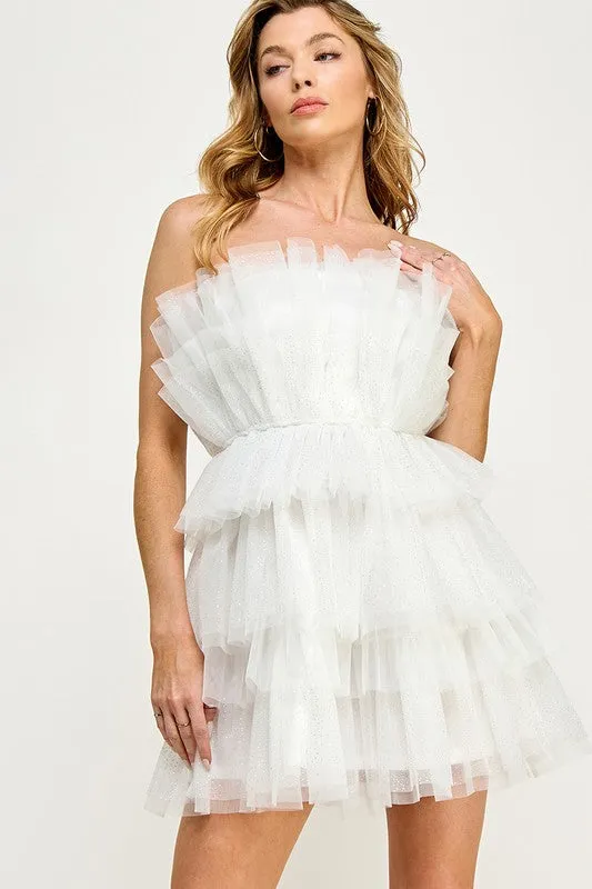 Katya Layered Tulle Mini Dress