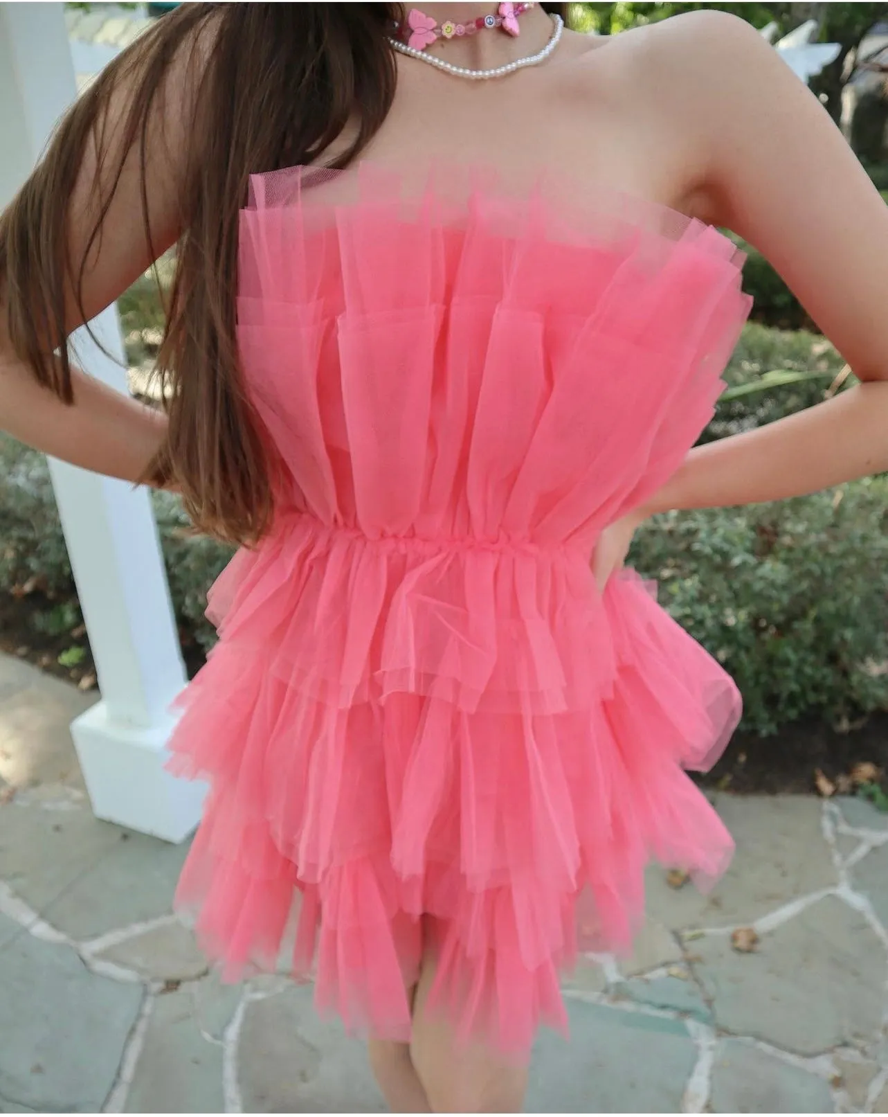 Katya Layered Tulle Mini Dress