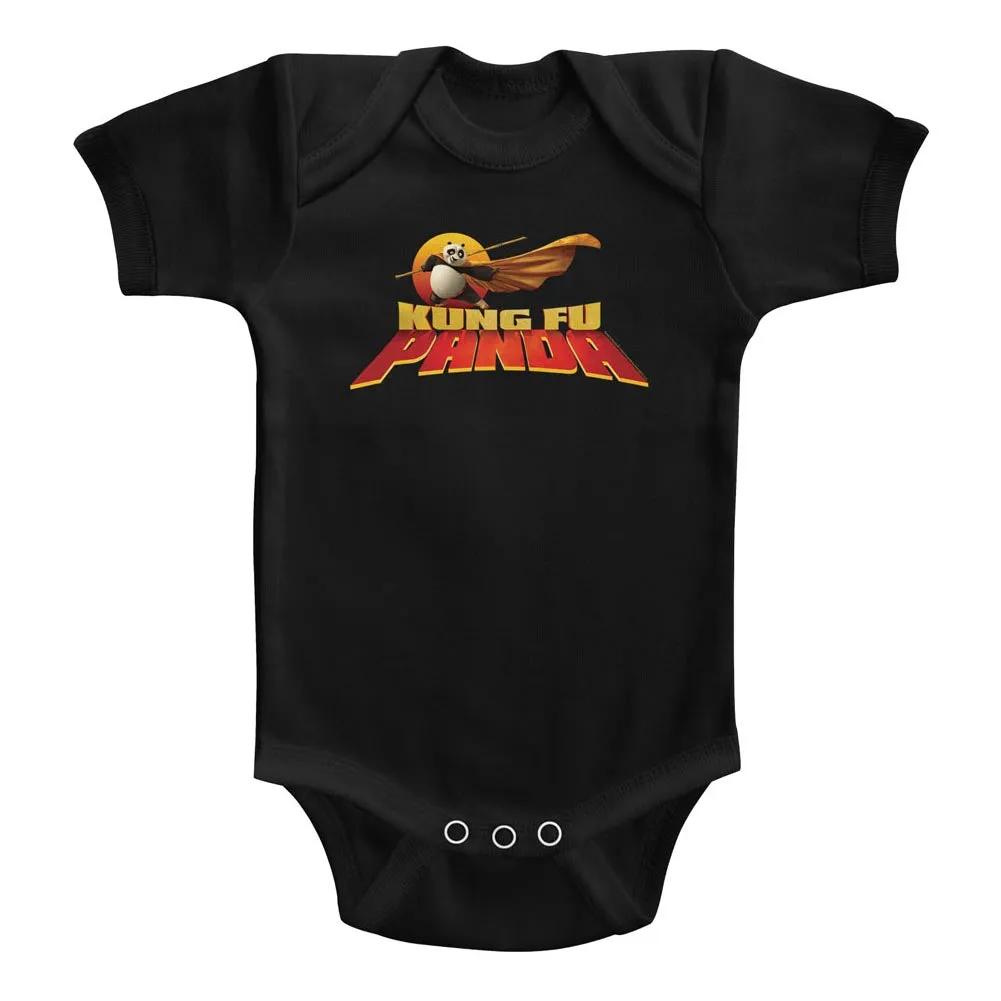 Kung Fu Panda Cape Flare Logo Baby Bodysuit