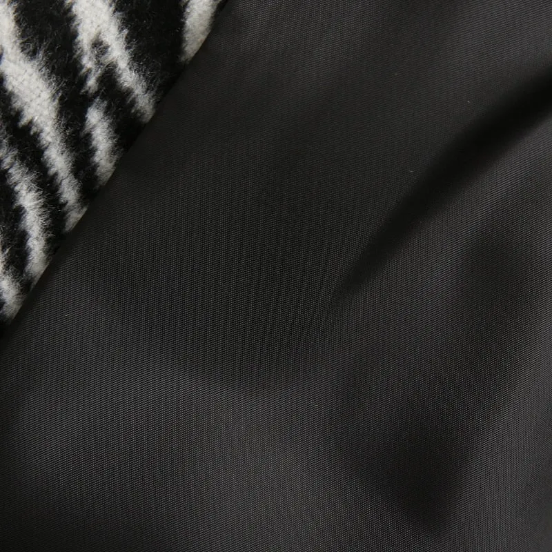 Lorna Zebra Print Maxi Wool Coat