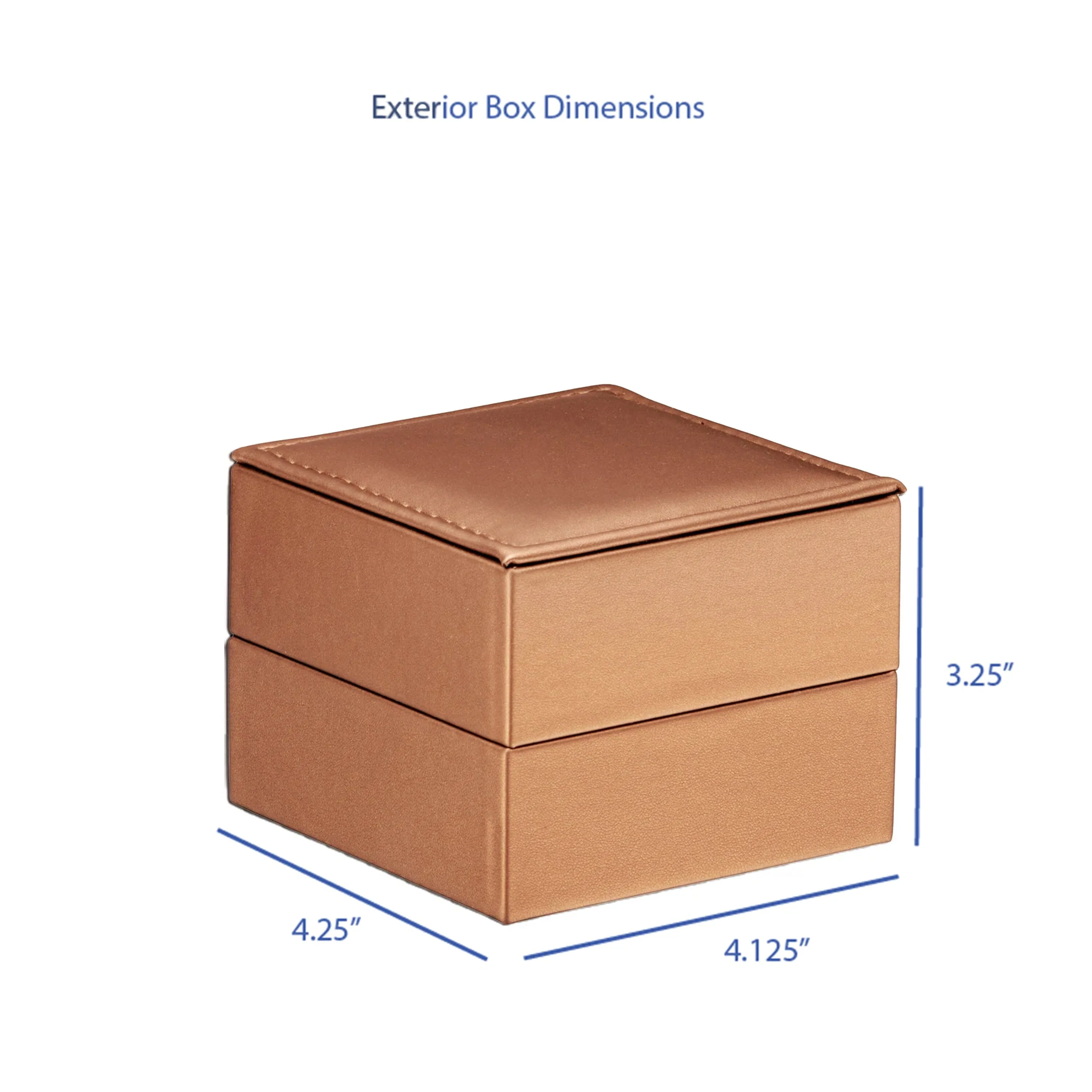 Luxury Leather Large Hoop Earring Box, Opulent Collection