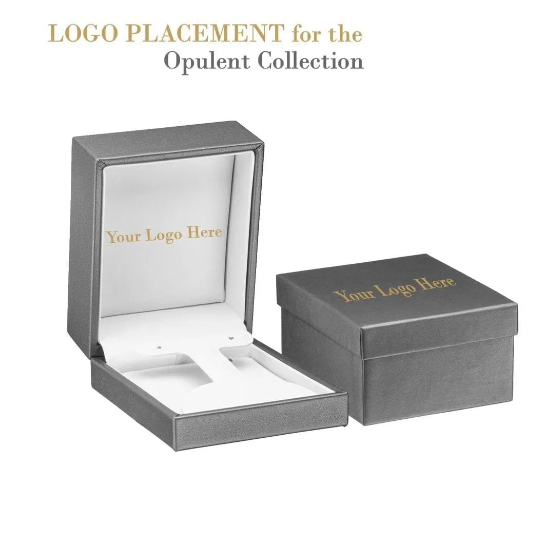 Luxury Leather Large Hoop Earring Box, Opulent Collection