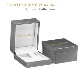 Luxury Leather Large Hoop Earring Box, Opulent Collection