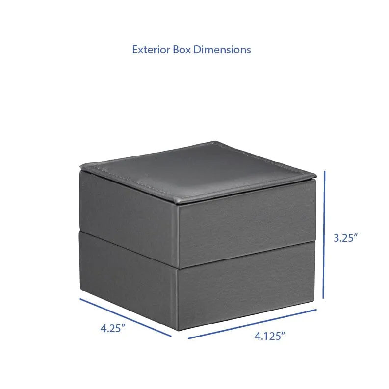 Luxury Leather Large Hoop Earring Box, Opulent Collection