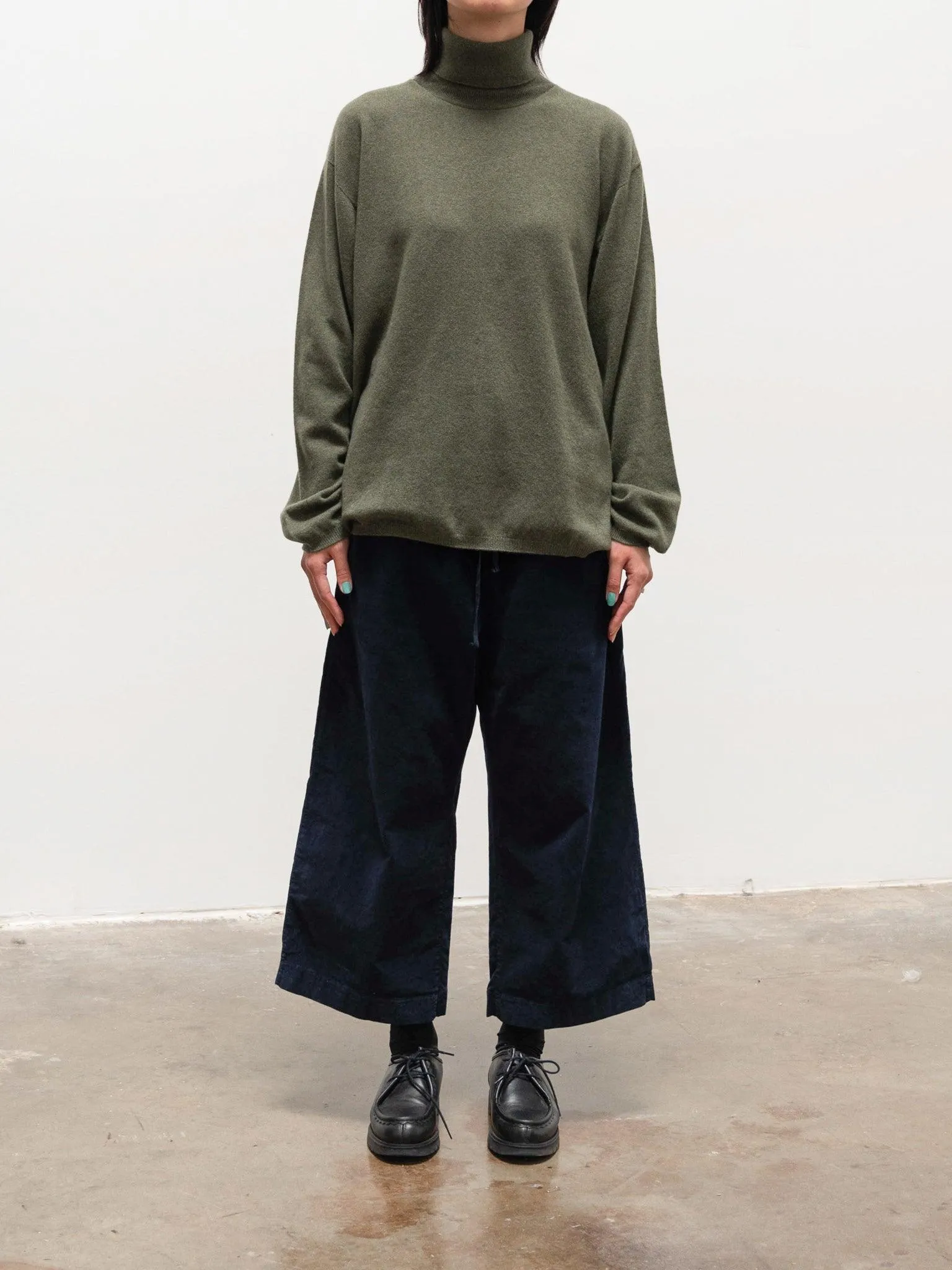 Mambo High Neck Sweater - Military