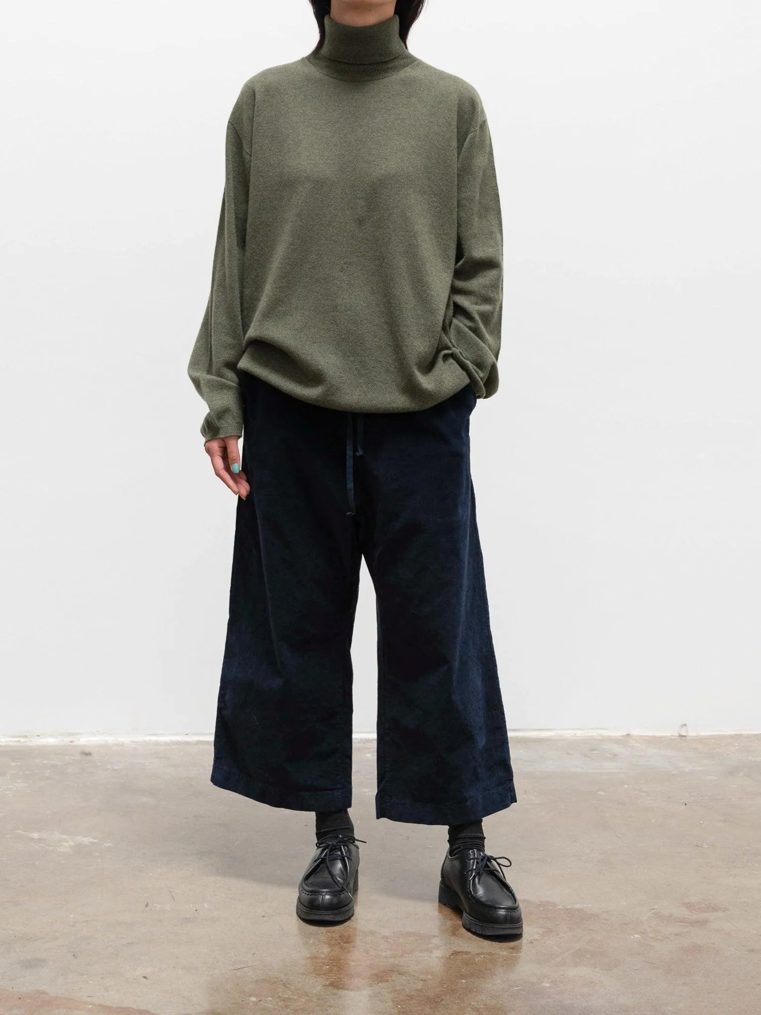 Mambo High Neck Sweater - Military