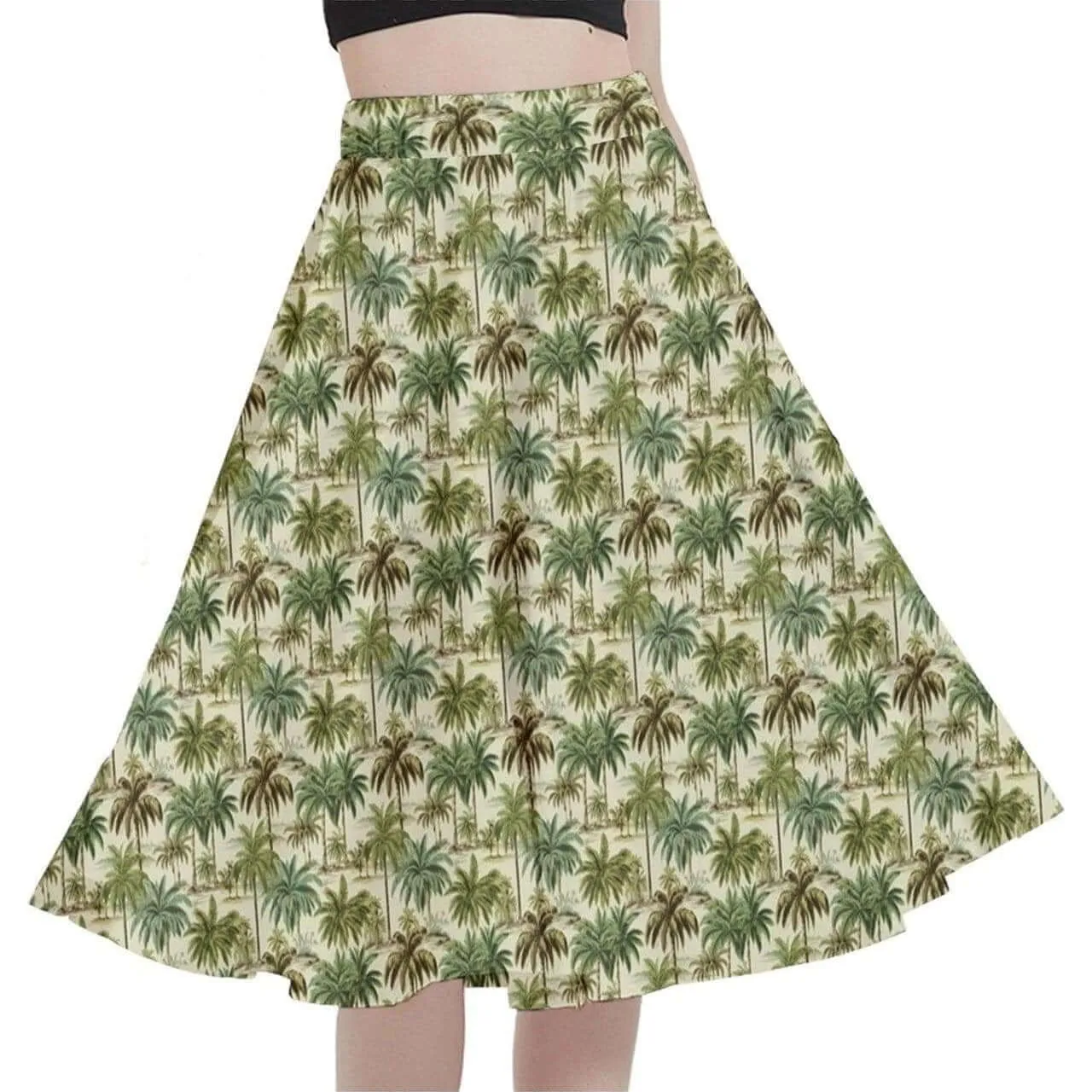 Palm Haven Full Circle Skirt