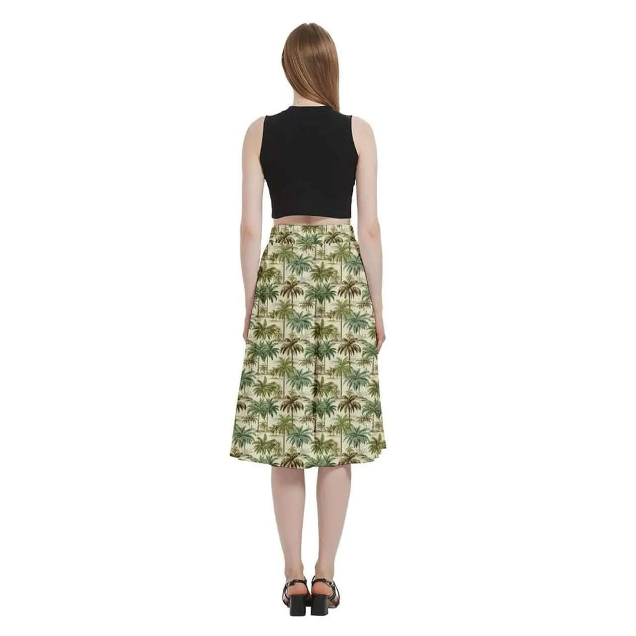 Palm Haven Full Circle Skirt