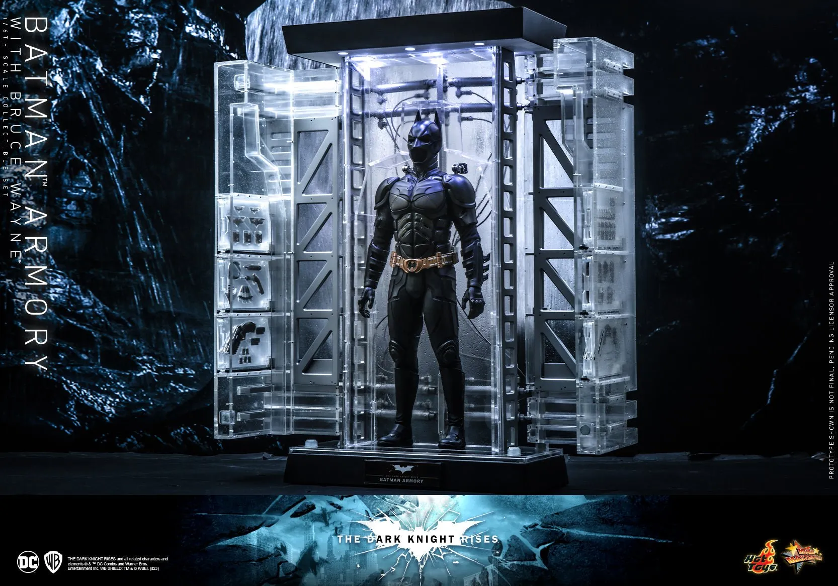 PRE-ORDER: Hot Toys Batman Armory with Bruce Wayne Sixth Scale Figure Set