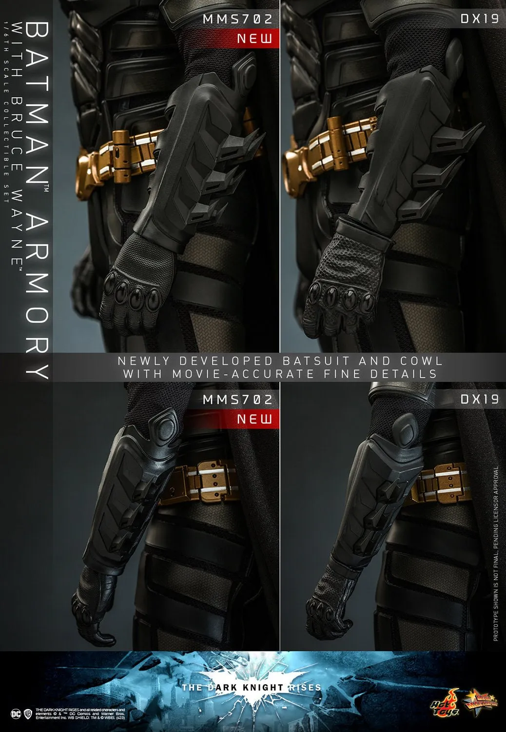 PRE-ORDER: Hot Toys Batman Armory with Bruce Wayne Sixth Scale Figure Set