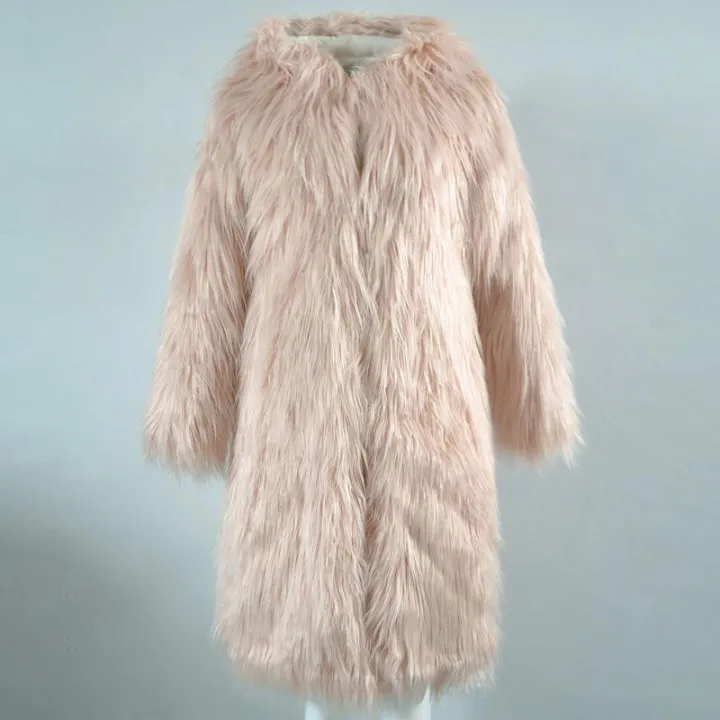 Shaggy Faux Fur Hooded Coats - 4 Colors