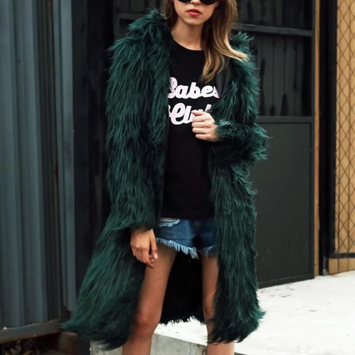 Shaggy Faux Fur Hooded Coats - 4 Colors
