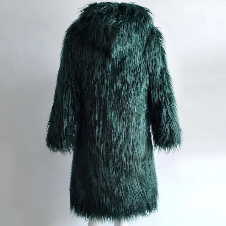 Shaggy Faux Fur Hooded Coats - 4 Colors