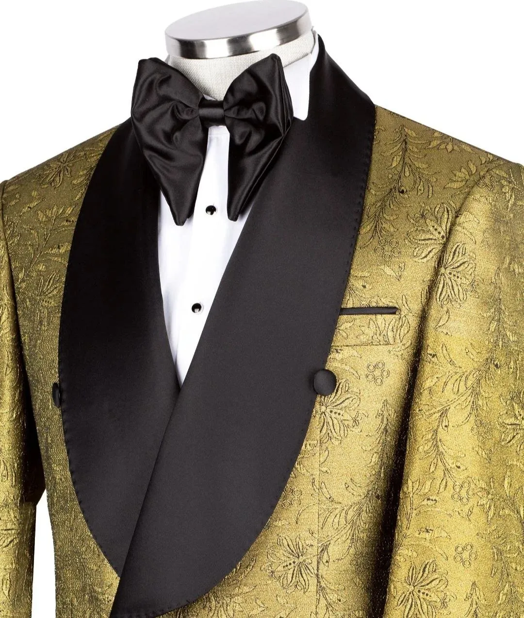 Wide Lapel Gold Tuxedo